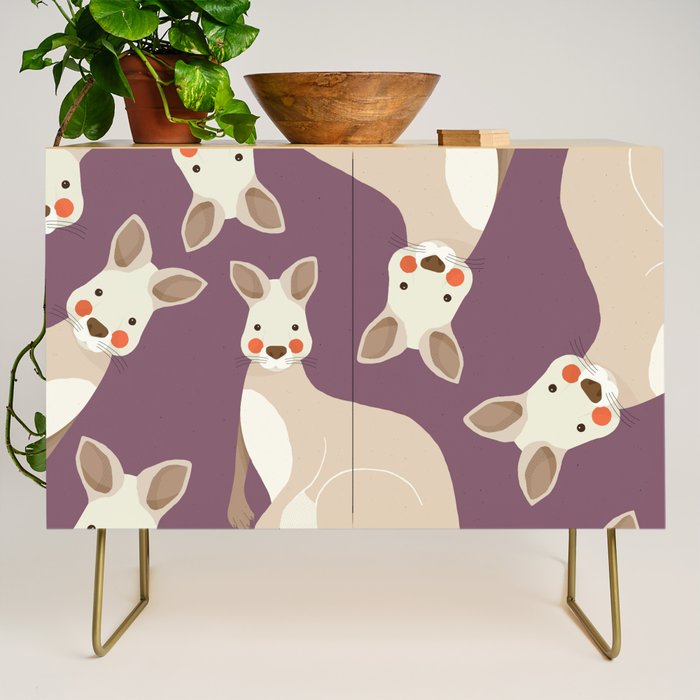 Kangaroo, Animal Portrait Credenza Gallery Image 1