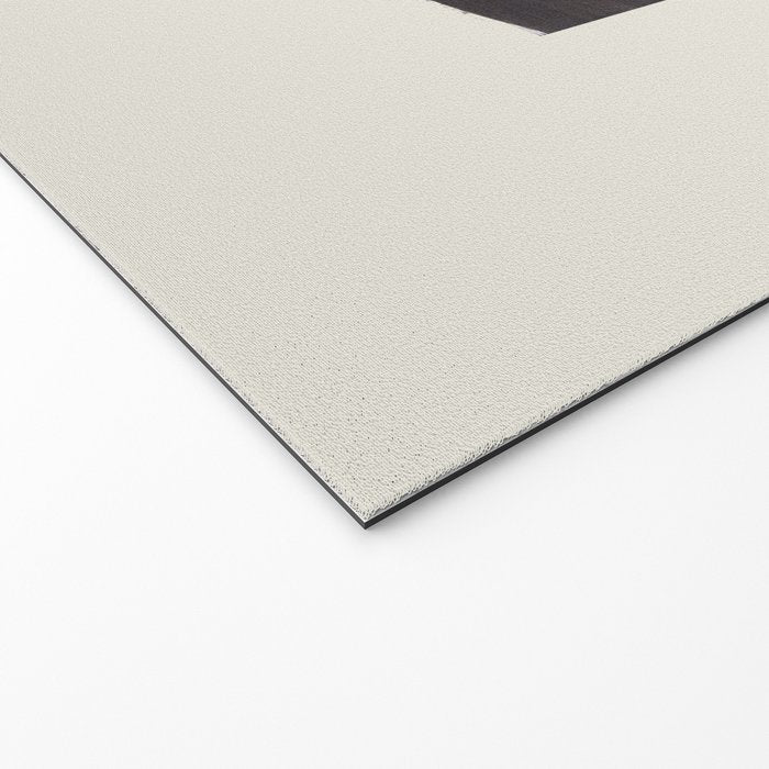 Black and White Minimalist Shapes Mid century Ink painting Welcome Mat Gallery Image 2