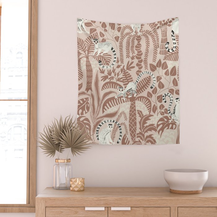 Jungle adventure Pantone color of the year 2025 Wall Tapestry Gallery Image 2