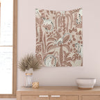 Jungle adventure Pantone color of the year 2025 Wall Tapestry Gallery Image 2