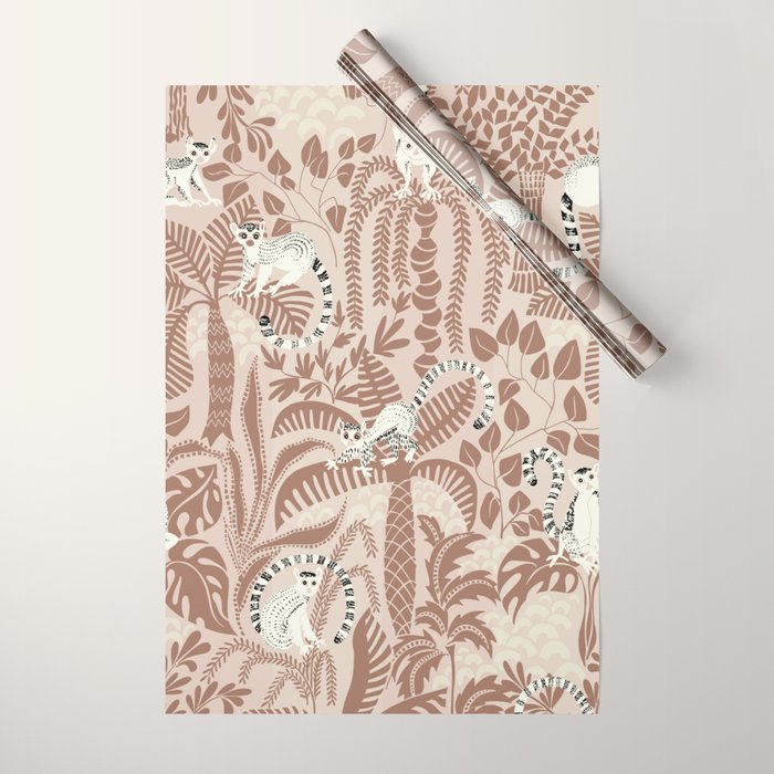 Jungle adventure Pantone color of the year 2025 Wrapping Paper Gallery Image 1