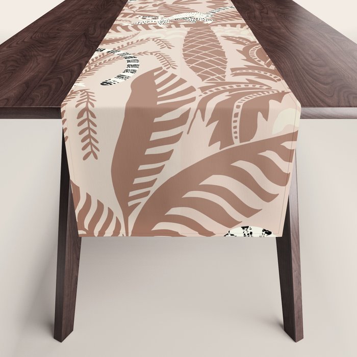 Jungle adventure Pantone color of the year 2025 Table Runner Gallery Image 1