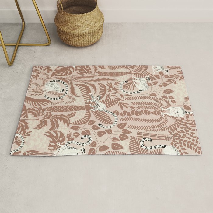 Jungle adventure Pantone color of the year 2025 Rug Gallery Image 1