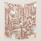 Jungle adventure Pantone color of the year 2025 Wall Tapestry Gallery Image 4