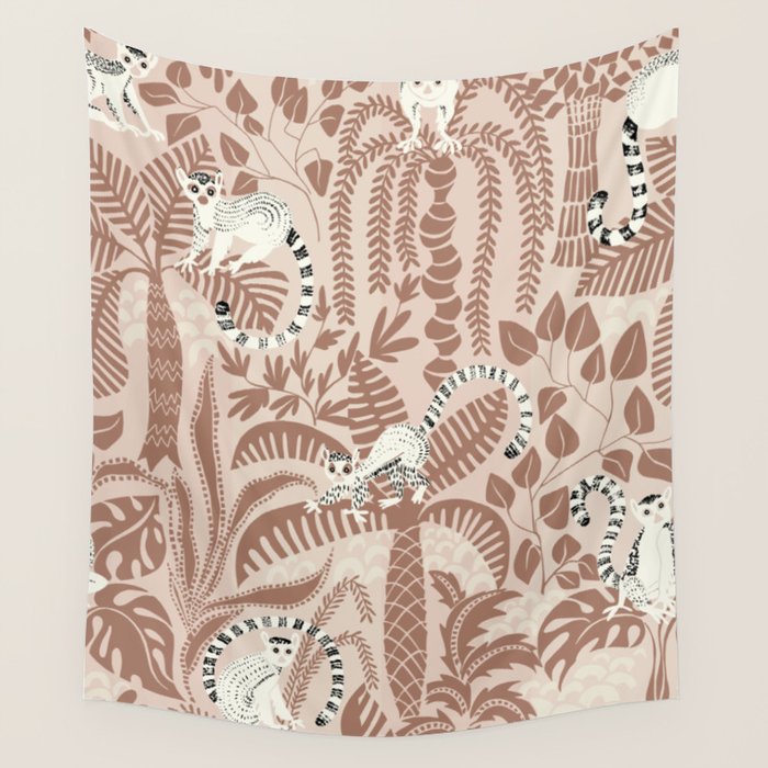 Jungle adventure Pantone color of the year 2025 Wall Tapestry Gallery Image 4