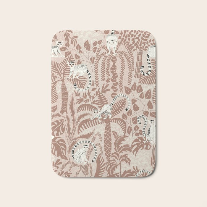 Jungle adventure Pantone color of the year 2025 Bath Mat Gallery Image 1