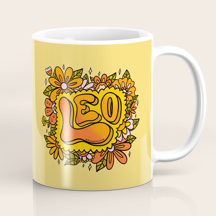 Leo Flowers Coffee Mug Gallery Image 1