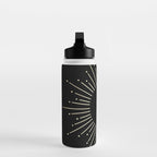 Sunburst Gold Copper Bronze on Black Water Bottle Gallery Image 3
