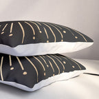 Sunburst Gold Copper Bronze on Black Pillow Sham Gallery Image 3