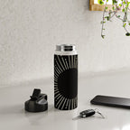 Sunburst Gold Copper Bronze on Black Water Bottle Gallery Image 4