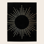 Sunburst Gold Copper Bronze on Black Poster Gallery Image 4