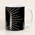 Sunburst Gold Copper Bronze on Black Coffee Mug Gallery Image 1