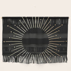 Sunburst Gold Copper Bronze on Black Wall Hanging Gallery Image 1
