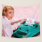 Eye love you Wall Tapestry Gallery Image 4