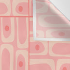 Mid Century Modern Piquet Multi Geometric Tiled Pattern in Blush Pink Wall Tapestry Gallery Image 3