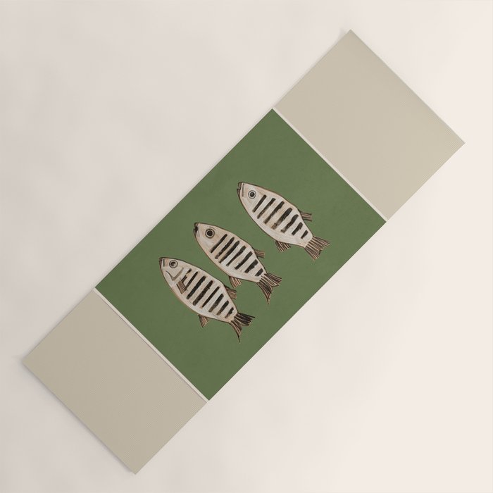Abstract Fish Study II Yoga Mat Gallery Image 1