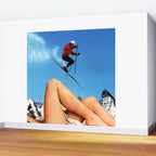 Skiing Time! Wall Mural Gallery Image 2