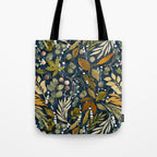 Fall leafy nature dark A Tote Bag Gallery Image 1