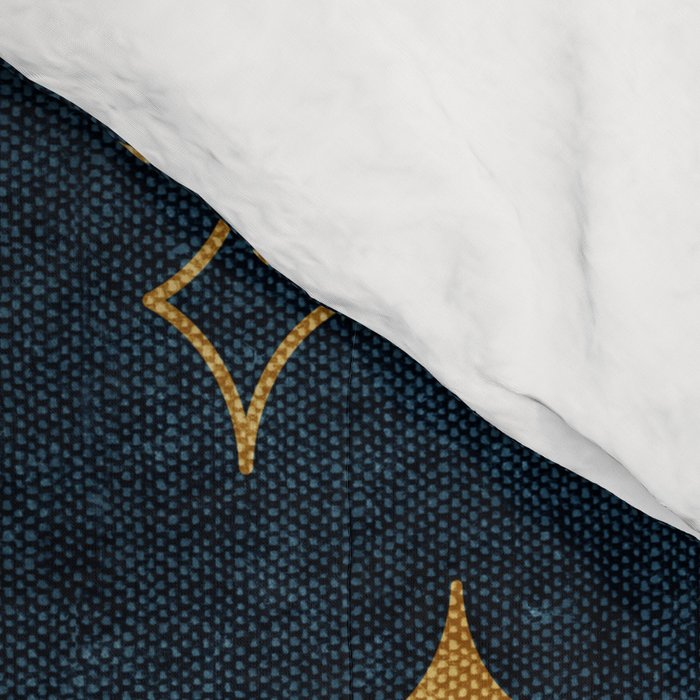 moon and stars - dark blue Comforter Gallery Image 4