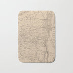 Vintage Map of The Adirondack Mountains (1874) Bath Mat Gallery Image 1