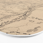 Vintage Map of The Adirondack Mountains (1874) Bath Mat Gallery Image 3