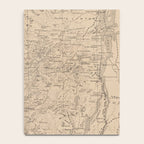 Vintage Map of The Adirondack Mountains (1874) Notebook Gallery Image 4