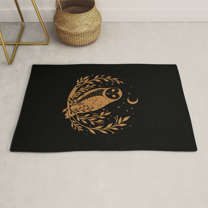 Owl Moon - Gold Rug Gallery Image 1