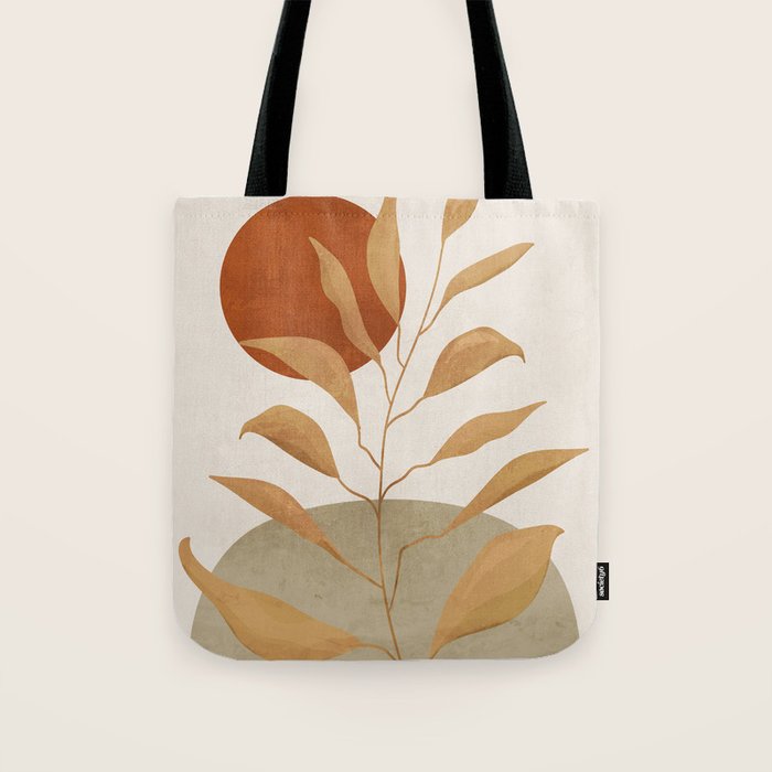 Tropical Leaf- Abstract Art 15 Tote Bag Gallery Image 1