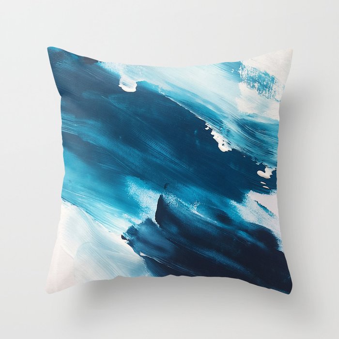 Abstract Oil Painting No. 52 Throw Pillow Gallery Image 1