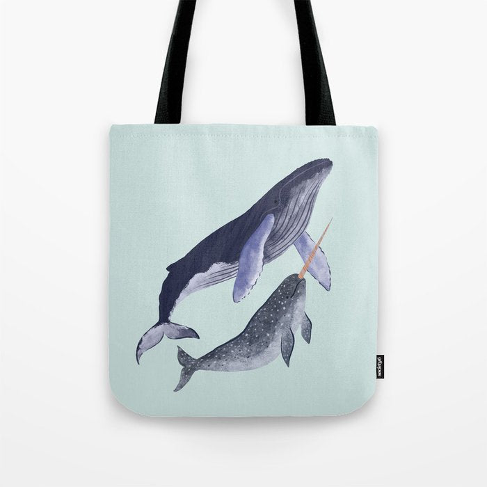 Whales Tote Bag Gallery Image 1