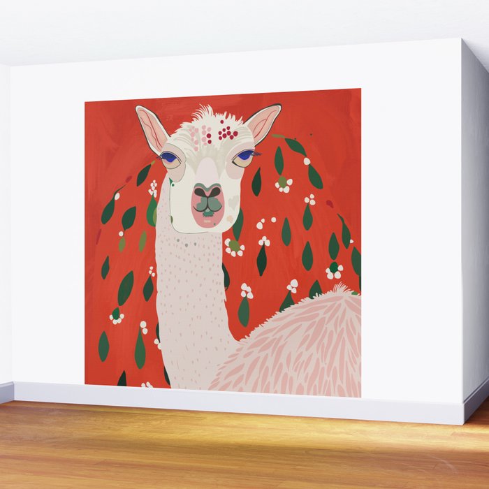 Llama Wall Mural Gallery Image 2