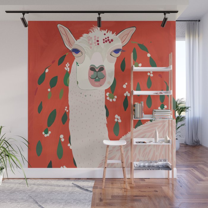 Llama Wall Mural Gallery Image 1