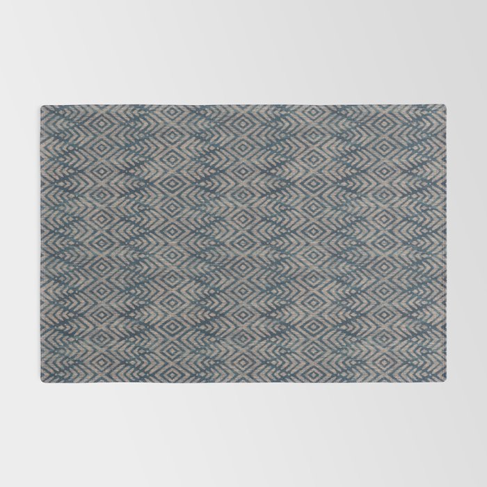Feather Ikat - midnight desert Rug Gallery Image 2