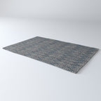 Feather Ikat - midnight desert Rug Gallery Image 3
