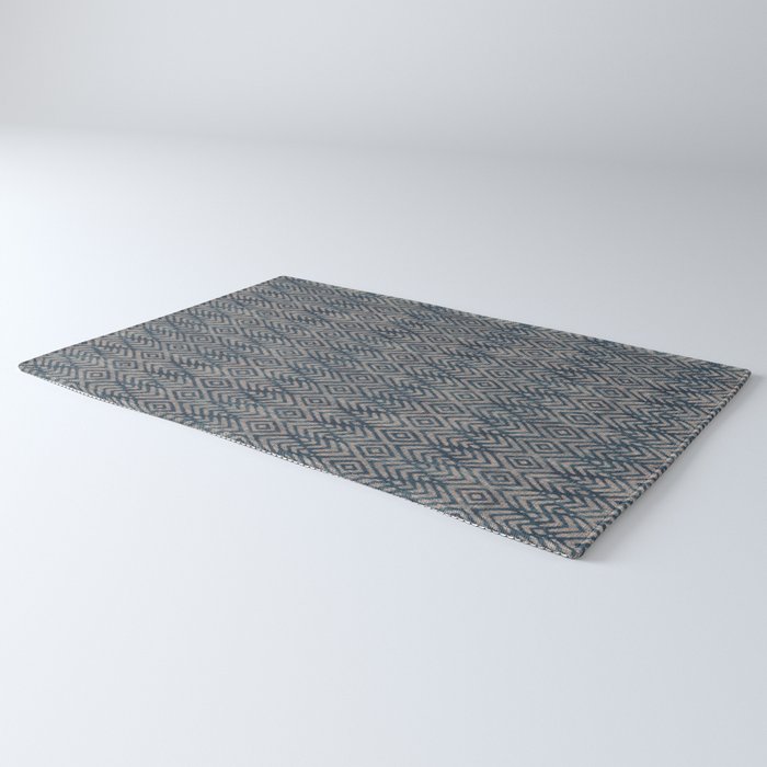 Feather Ikat - midnight desert Rug Gallery Image 3