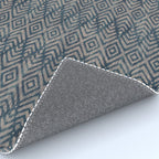 Feather Ikat - midnight desert Rug Gallery Image 4