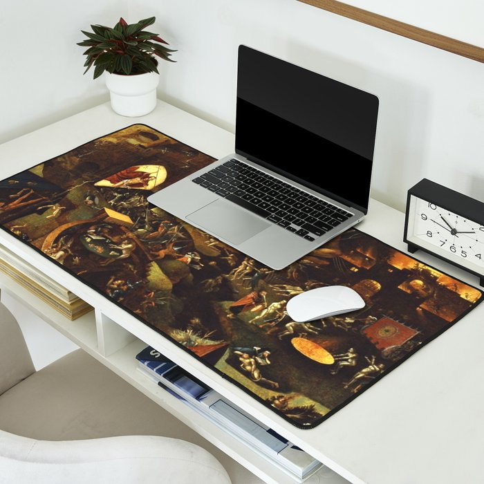 Insight Into Hell By Hieronymus Bosch Desk Mat Gallery Image 2