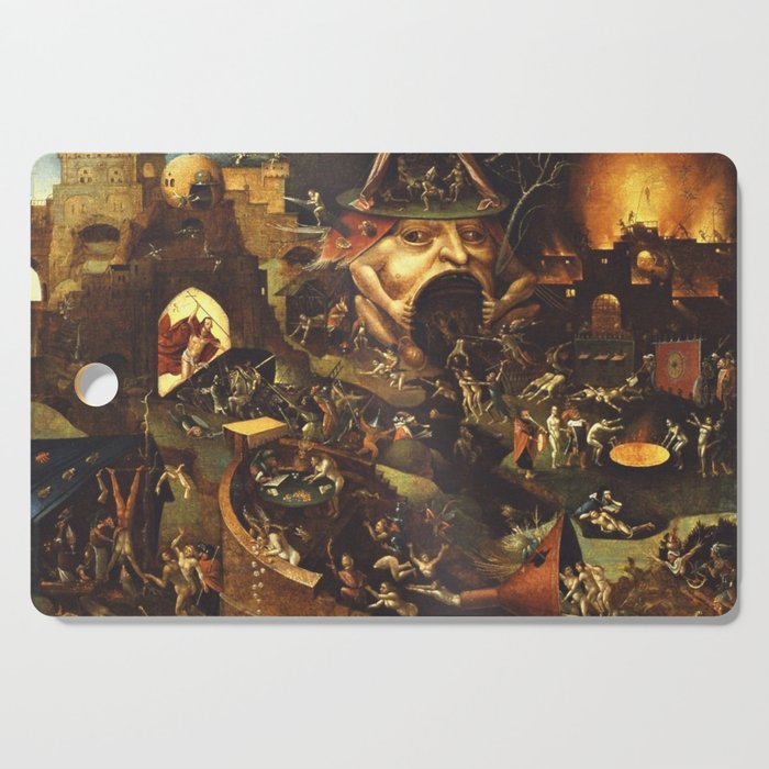 Insight Into Hell By Hieronymus Bosch Cutting Board Gallery Image 1