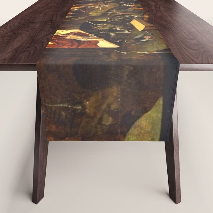Insight Into Hell By Hieronymus Bosch Table Runner Gallery Image 1