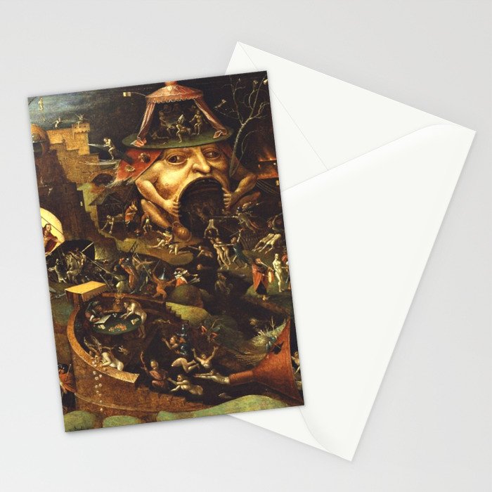 Insight Into Hell By Hieronymus Bosch Stationery Card Gallery Image 2