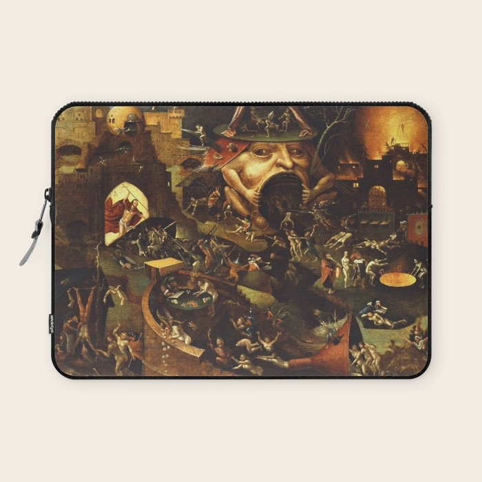 Insight Into Hell By Hieronymus Bosch Laptop Sleeve Gallery Image 1