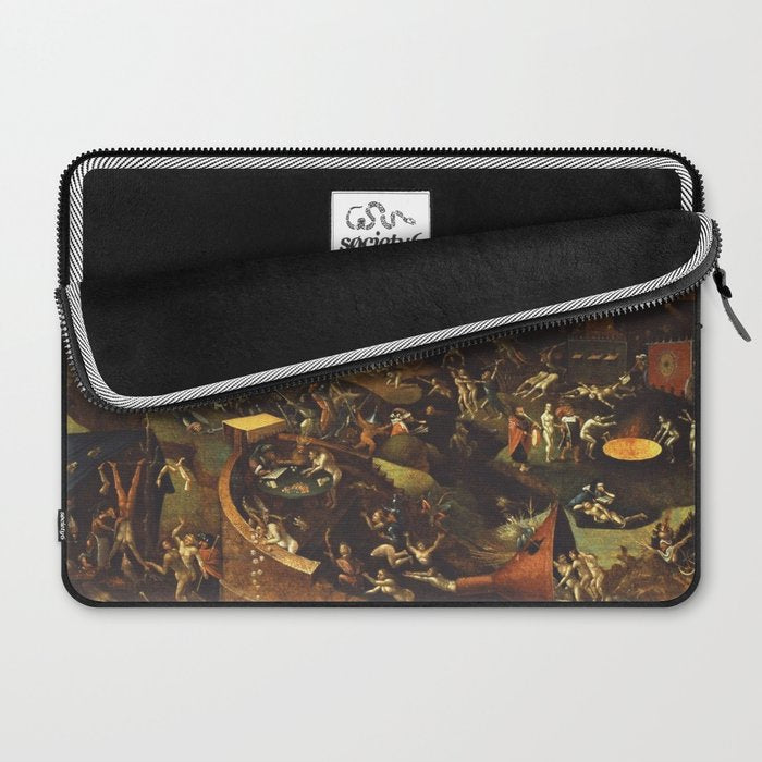 Insight Into Hell By Hieronymus Bosch Laptop Sleeve Gallery Image 2