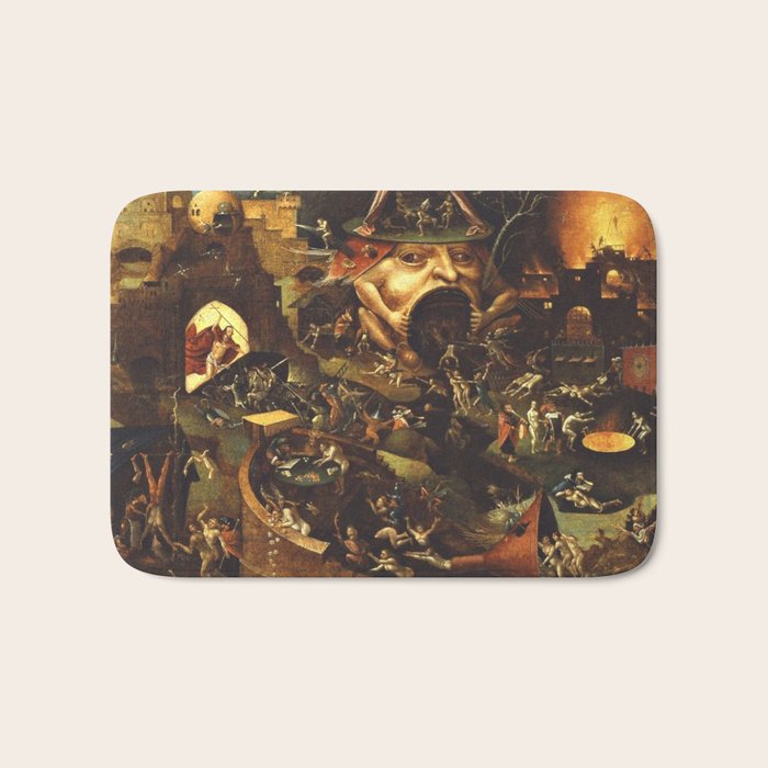Insight Into Hell By Hieronymus Bosch Bath Mat Gallery Image 1