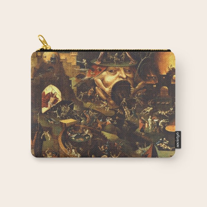 Insight Into Hell By Hieronymus Bosch Carry All Pouch Gallery Image 1
