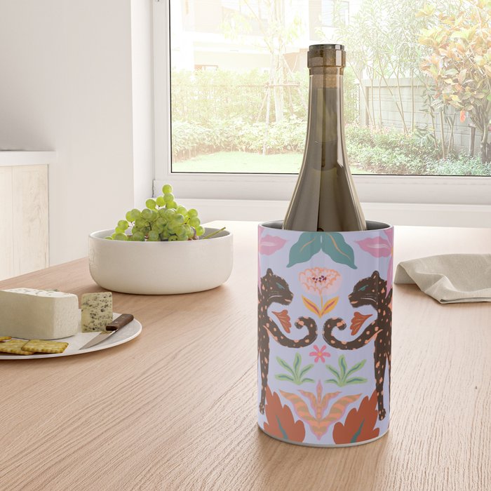 Lilac Whimsical Garden  Wine Chiller Gallery Image 4