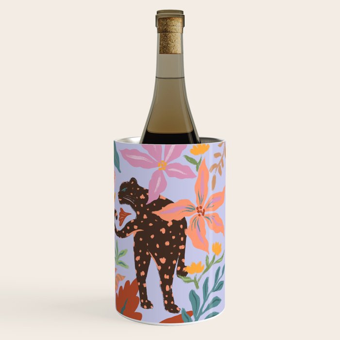 Lilac Whimsical Garden  Wine Chiller Gallery Image 3