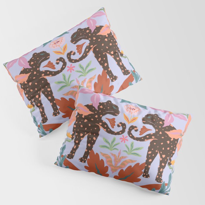 Lilac Whimsical Garden  Pillow Sham Gallery Image 1