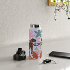 Lilac Whimsical Garden  Water Bottle Gallery Image 4