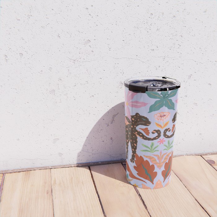 Lilac Whimsical Garden  Travel Mug Gallery Image 4