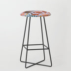 Lilac Whimsical Garden  Stool Gallery Image 1
